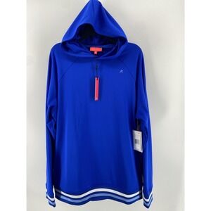 Redvanly Hoodie Mens XL Blue Seales Performance Golf Fleece Lined Stretch